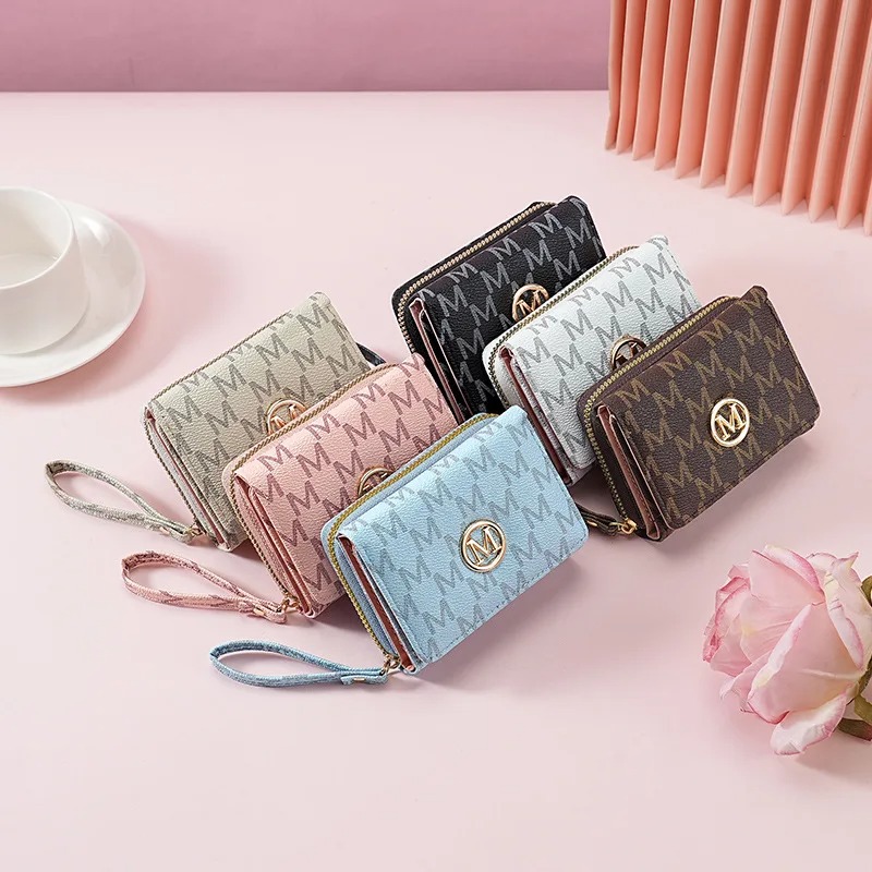 Women Bags Accessories - Portfel z potrójnym zamkiem błyskawicznym i