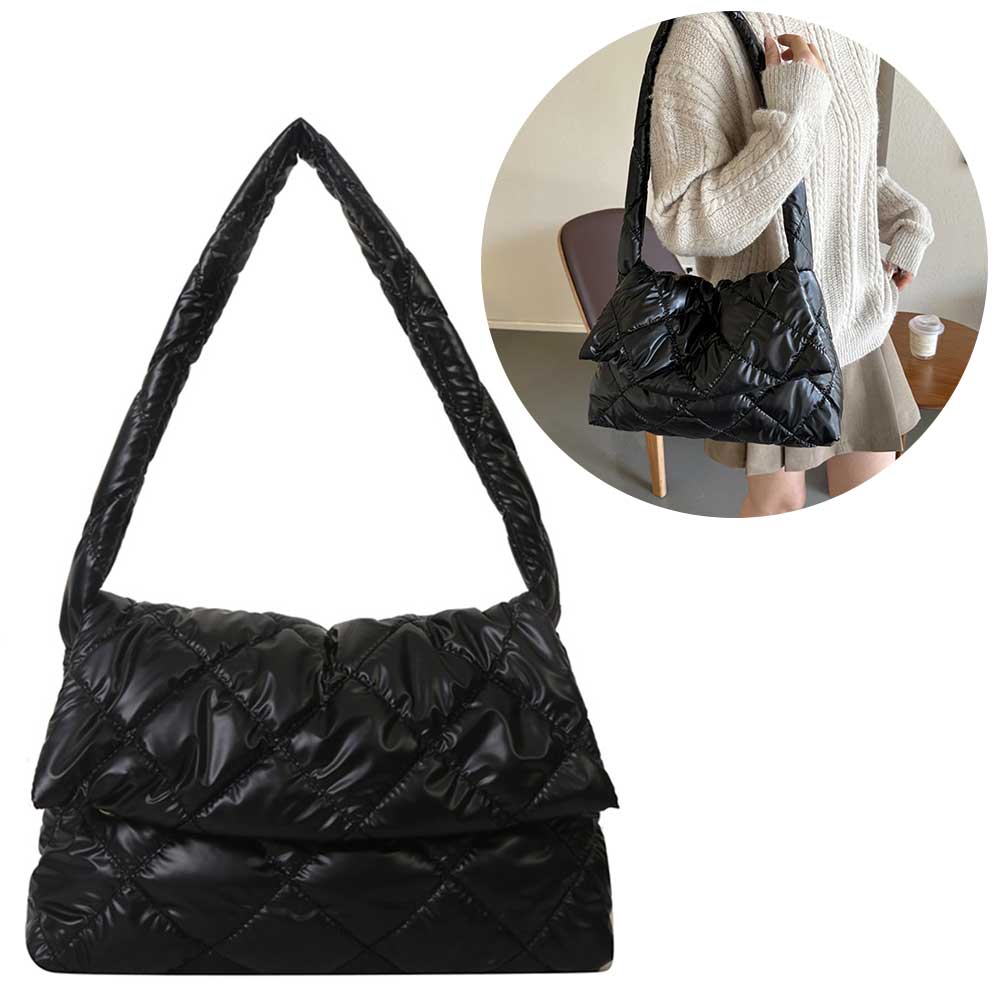 Women Bags For Office Use - Damskie pikowane torby NewTrend z regulowanym
