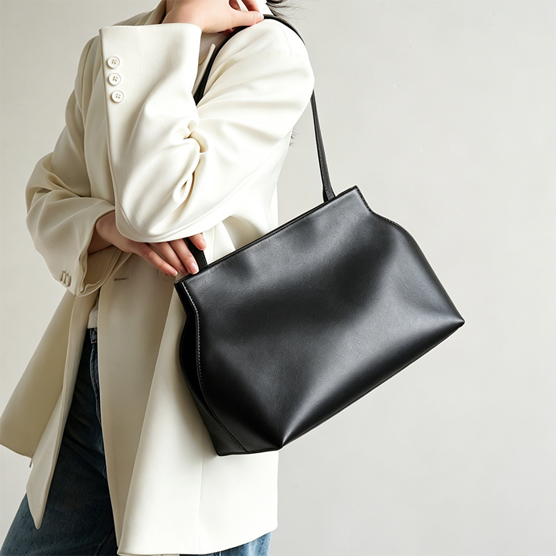 Women Bags For Office Use - Damska minimalistyczna torebka na ramię z