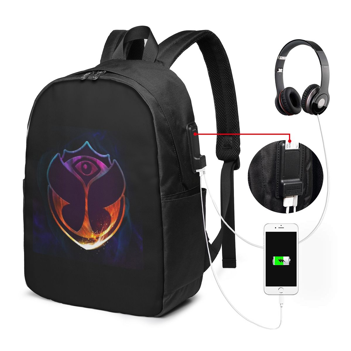 Womens Backpack - Plecak Tomorrowland Butterfly, torba podróżna na