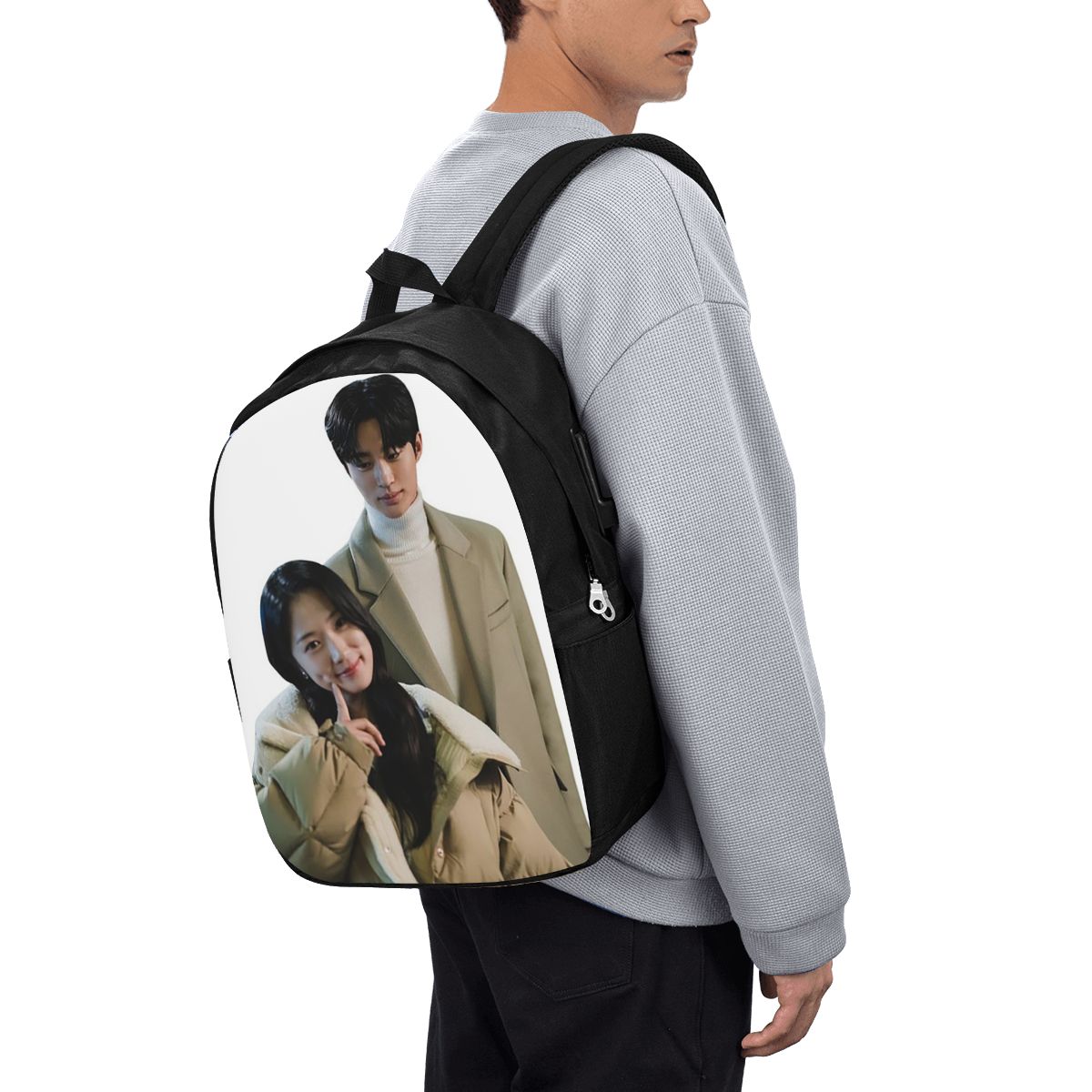 Womens Backpack - Uroczy plecak dla fanów Kdrama, torba