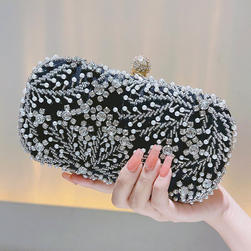 Evening Bag Beaded - Błyszcząca ręcznie robiona torba imprezowa olśniewający