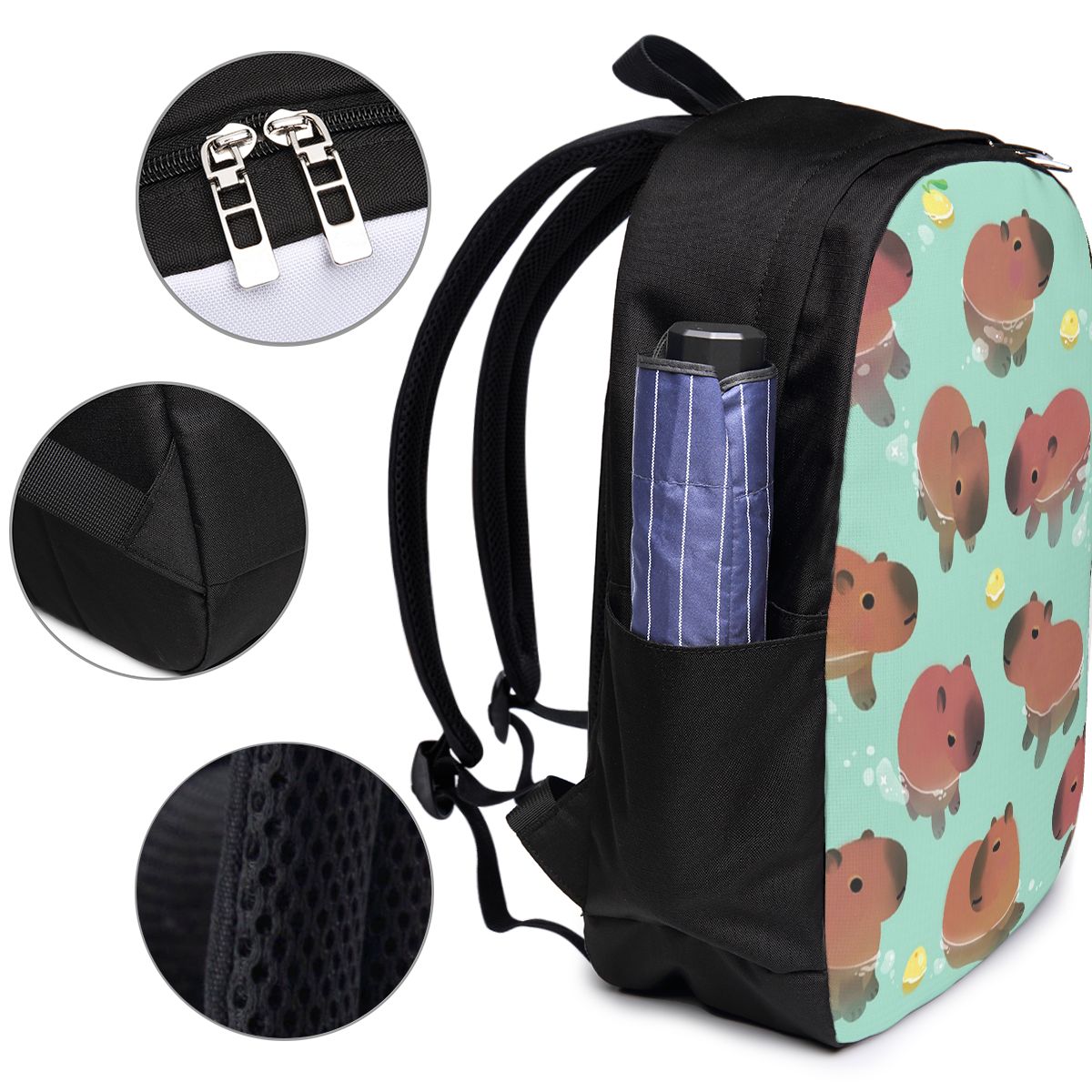 Plecak z motywem kapibary, tor – Womens Backpack recenzja i cena