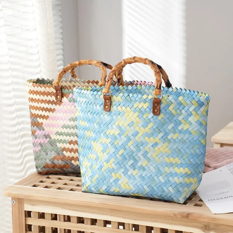 Vintage'owe torebki damskie z  – Basket Bag Wicker recenzja i cena