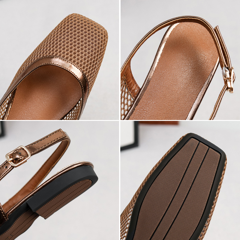 Klapki z siateczki z kwadratow – Women Bags Accessories recenzja i cena