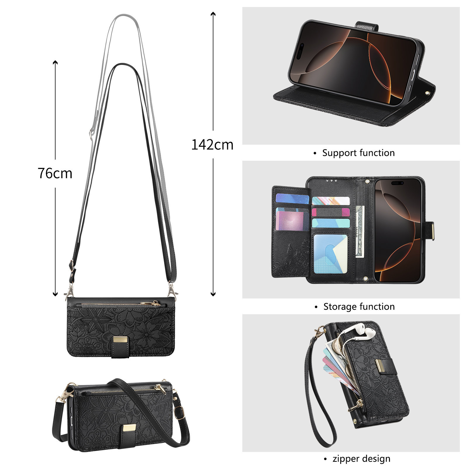 Skórzane etui z zamkiem błyska – Phone Bag Crossbody recenzja i cena