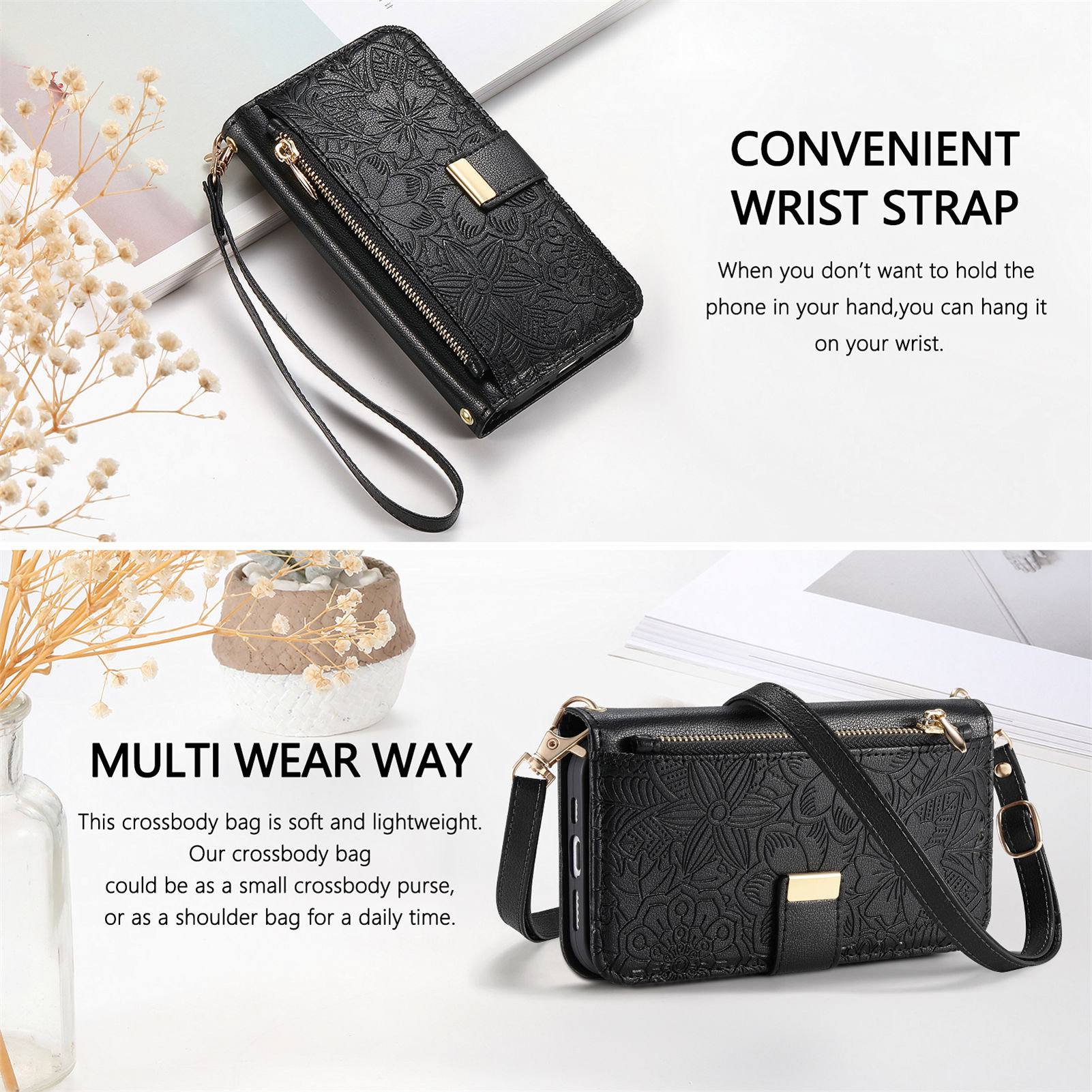 Skórzane etui z zamkiem błyska – Phone Bag Crossbody recenzja i cena