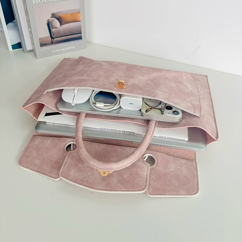 Elegancka różowa torba na lapt – Women Bags For Office Use recenzja i cena