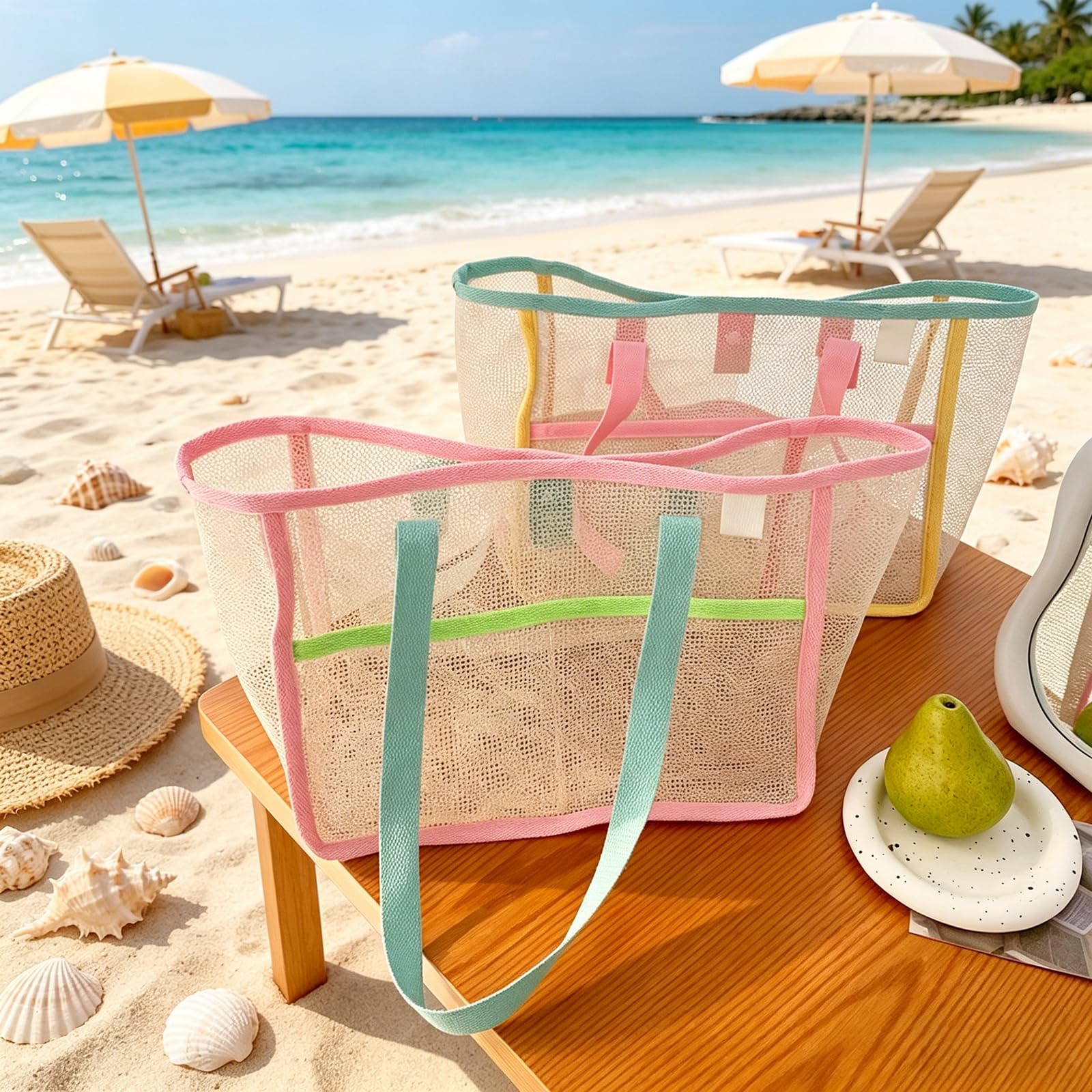 Torby plażowe damskie, kolorow – Women Bags Accessories recenzja i cena