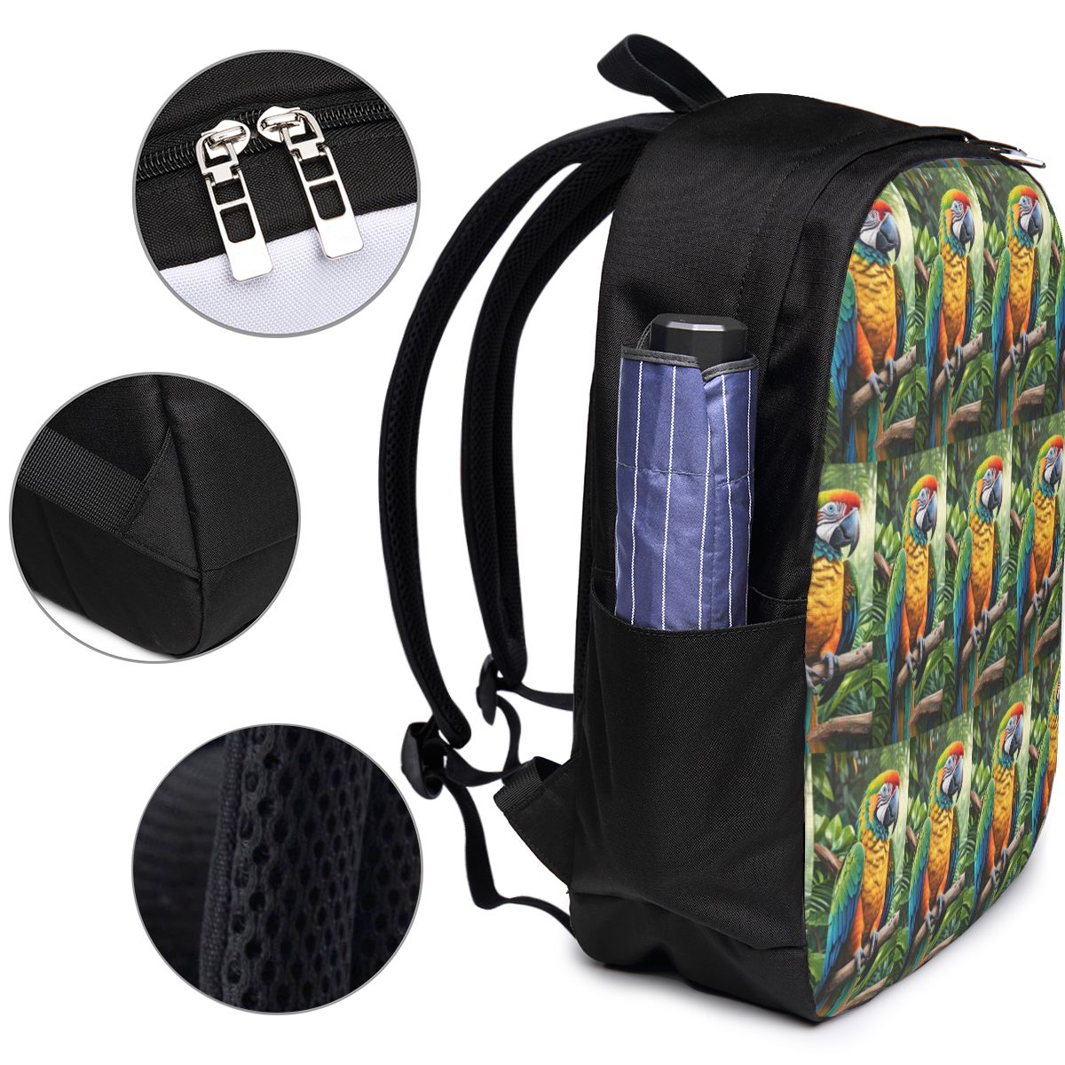 Uroczy plecak z papugami ary,  – Womens Backpack recenzja i cena