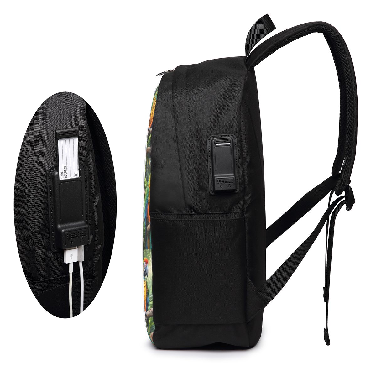Uroczy plecak z papugami ary,  – Womens Backpack recenzja i cena